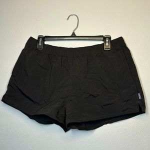 PATAGONIA BARELY BAGGY SHORTS BLACK SIZE LARGE